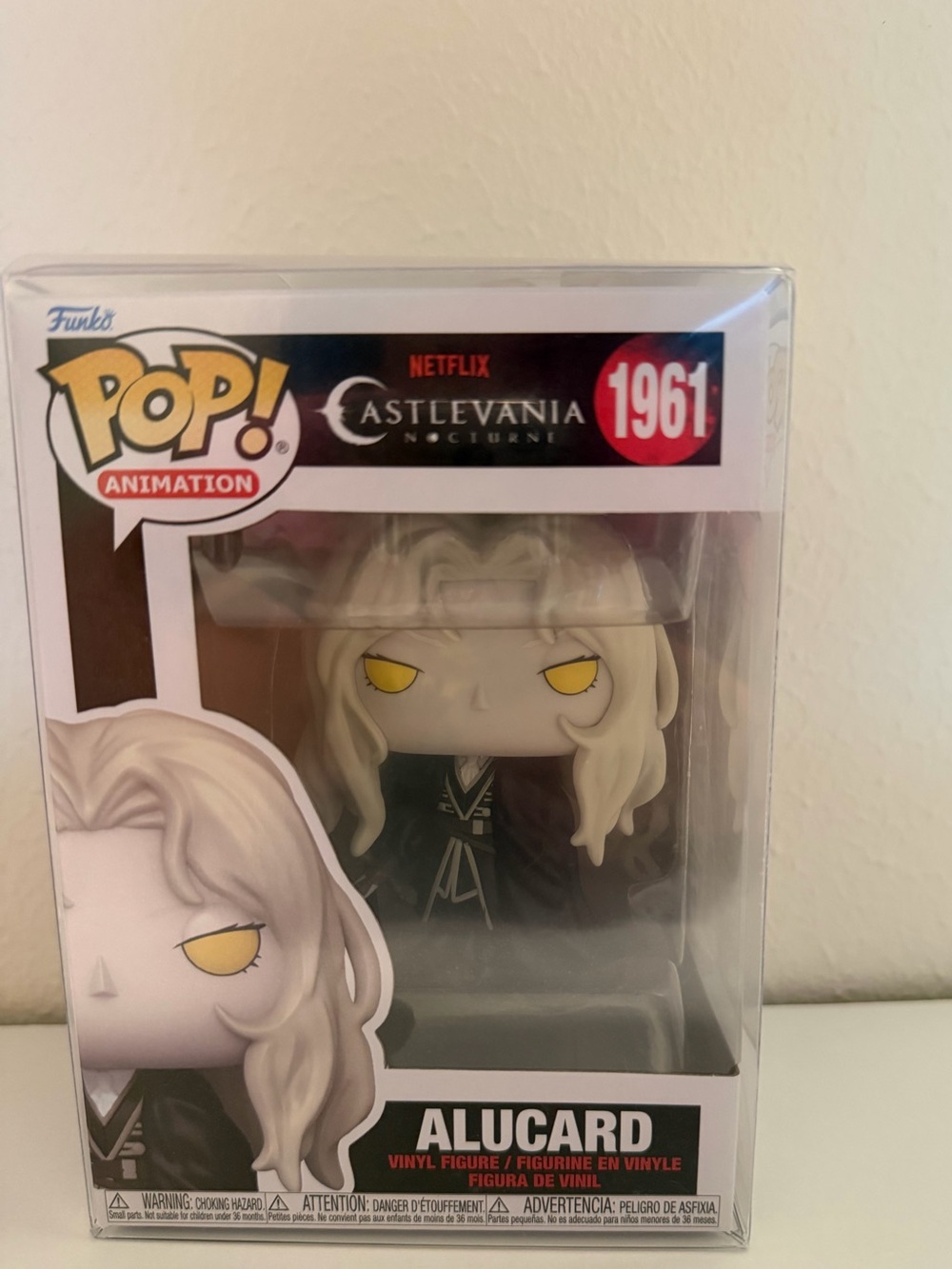 Castlevania Alucard Funko Pop with protector box.